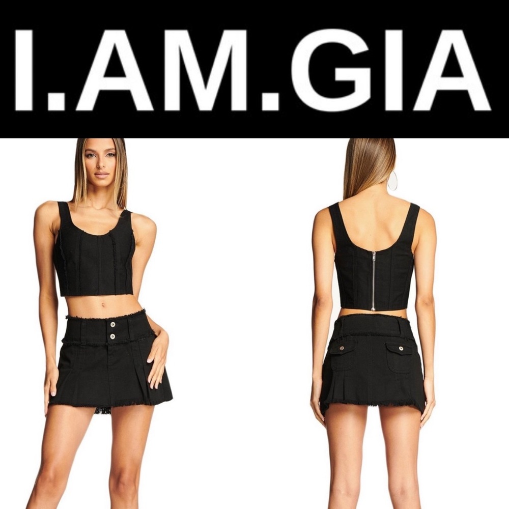 I.am.Gia  Black Denim skylar mini skirt💕